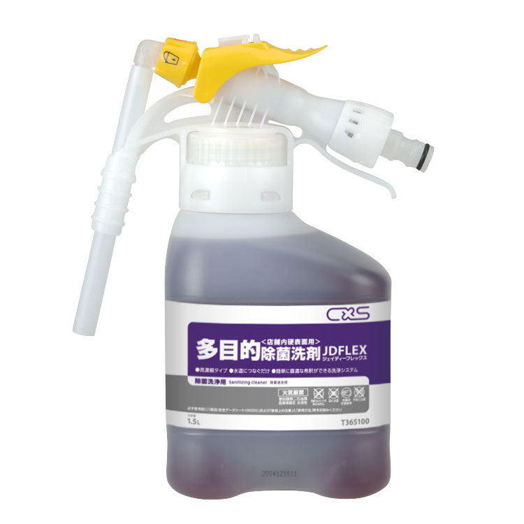 【洗剤】 JD-FLEX多目的除菌洗剤 1.5L(シーバイエス)[店舗 オフィス 商業施設 ホテル]