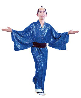 スパーク着流し(ネイビー)|MORIAGE Factory 盛りあげ工房
