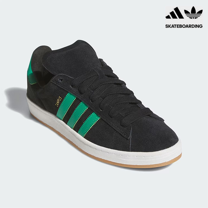 【正規輸入品】 adidas Skateboarding (アディダス スケートボーディング) CAMPUS 90s ADV アディダス キャンパス アディダススケートボーディング スニーカー スエード 黒 グリーン メンズ 靴 シューズ アディダスキャンパス 【送料無料 / サイズ交換無料対象商品】