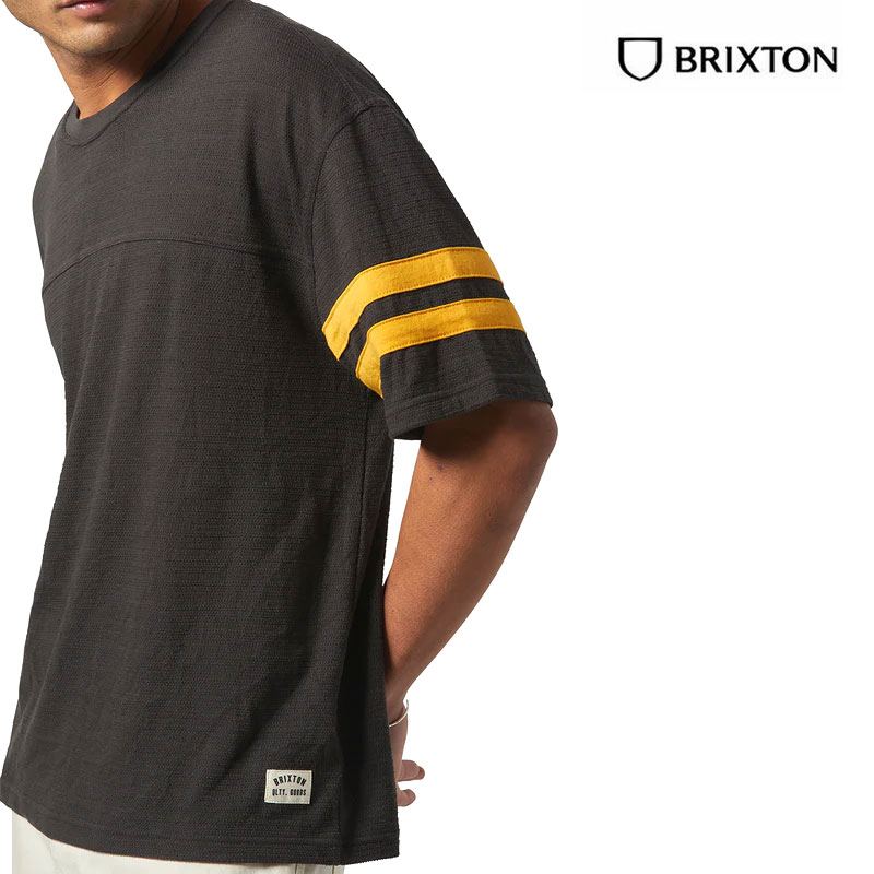 【正規輸入品】 BRIXTON (ブリクストン) VINTAGE FOOTBALL MESH JERSEY ブリクストン t シャツ brixton フットボール シャツ メッシュ Tシャツ フットボールジャージー メッシュTシャツ メッシュトップス tシャツ 【送料無料】｜OSS CLOTHING