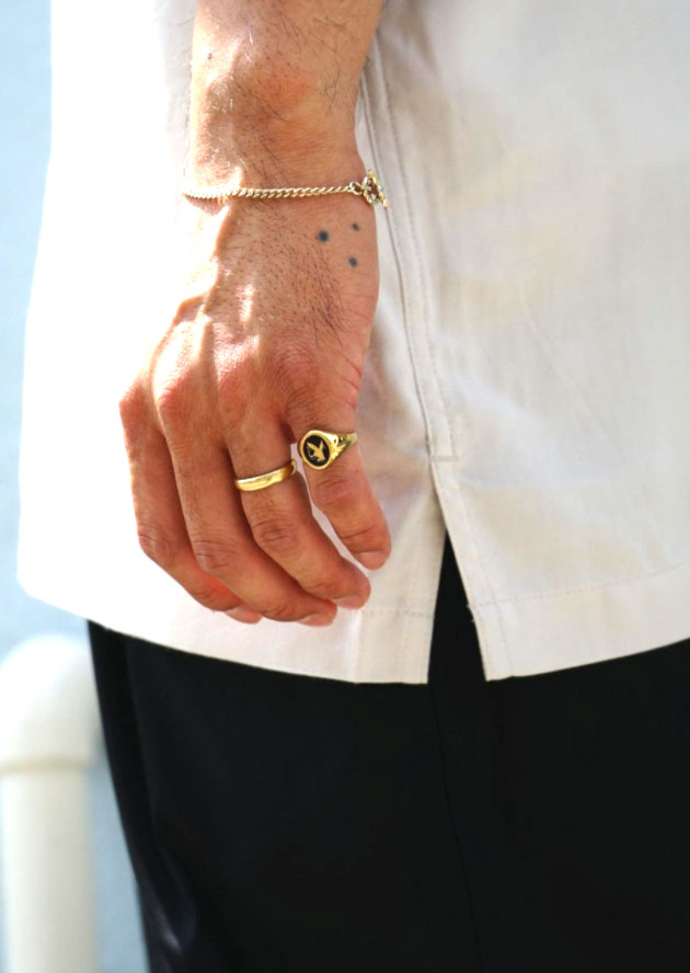 年末のプロモーション Radiall ラディアル Bunny Pinky Ring 18k Plated 指輪 リング メンズ ピンキーリング ジュエリー アクセサリー ブランド シンプル シルバー925 K18 18k 18金 メッキ ゴールドリング ゴールド 9号 11号 13号 15号 送料無料 サイズ交換無料対象