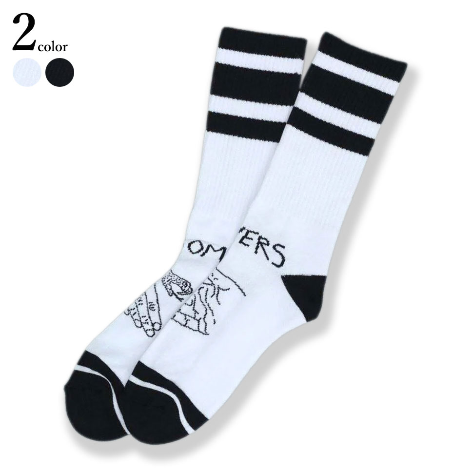 楽天市場 Doom Sayers ドゥームセイヤーズ Snake Shake Socks 靴下 ソックス メンズ 厚手 黒 白 ブラック クッション ブランド ストリート スケボー ストライプ メール便 送料2円 あす楽対応 Oss Clothing