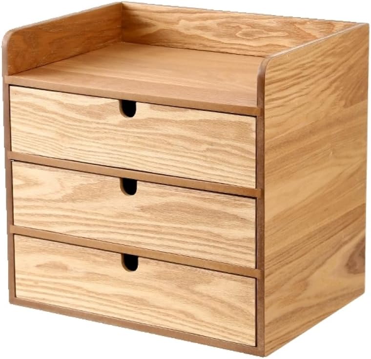 【美品】ミニキャビネット 木製 デスク収納 書類ケース 北欧ビンテージ風 a4documentcabinet1.jpg