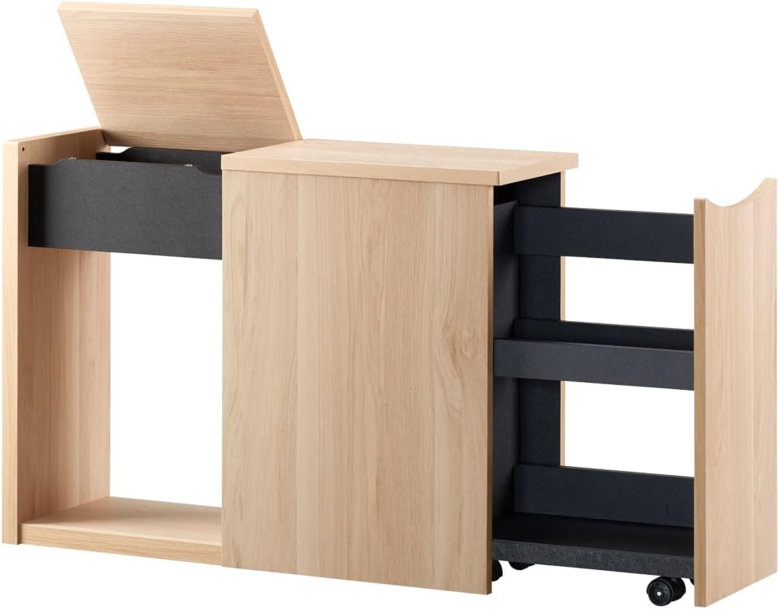 楽天市場】読書好きの貴方に 本棚付き サイドテーブル キャスター付き