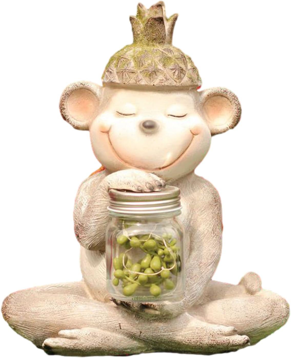 楽天市場】かわいい 猿の置物 ソーラー 庭 ライト 置物 オブジェ 置物