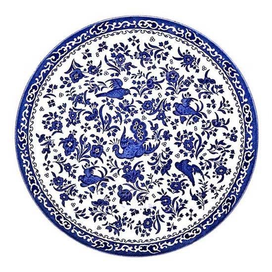 バーレイ 英国食器　Burleigh　リーガルピーコック プレート22cm　 お皿/花柄/料理/おしゃれ/孔雀