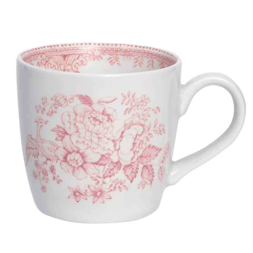 バーレイ 英国食器　Burleigh　ピンクアジアティックフェザンツ　オズボーンマグ 350ml /イギリス/おしゃれ/陶器/大きい