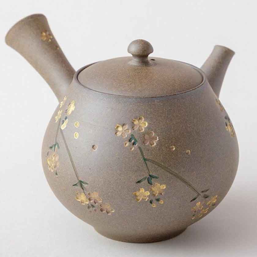 急須 常滑焼 青峰 焼〆金桜 急須 270竓 /ジパング 常滑 ささめ 日本製 瀬戸もの 文筆家もの 都築隆夫 さくら