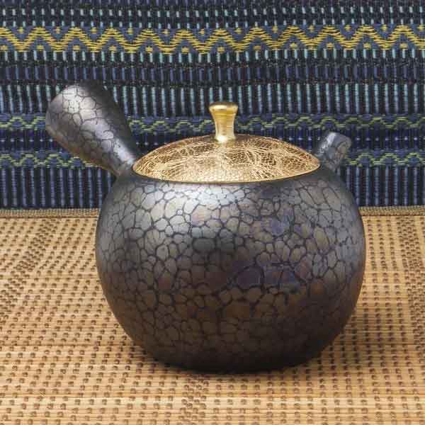 楽天市場】急須 常滑焼 昭龍作 ブルー天目長つぼポット 250cc /名工作