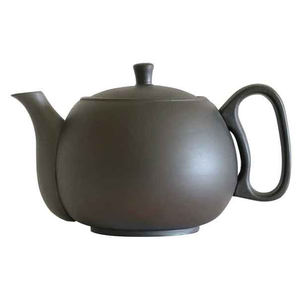 常滑焼  晶光園 黒ぼかしコーヒーポット 珈茶ポット  880竓  /ドリップポット コーヒーポット こだわり 珈琲妄りがましい ドリップポット 常滑焼 日本製 珈茶 コーヒーチャ  マイクロメッシュ