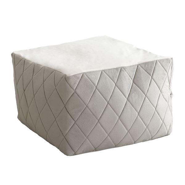 最大65 オフ おすすめ 人気大人かわいいインテリア 四角ビーズクッション Lサイズ グレー安い 激安 格安 Fucoa Cl