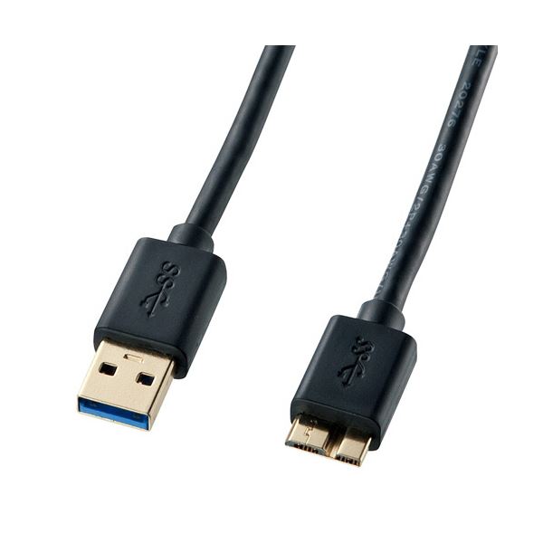 大人気新品 オス-Micro B USB サンワサプライ 格安 0.5mKU30-AMC05BK おすすめ まとめ 激安 ブラック オス A IF認証タイプ  1本安い 人気 USB3.0対応マイクロケーブル PCアクセサリー