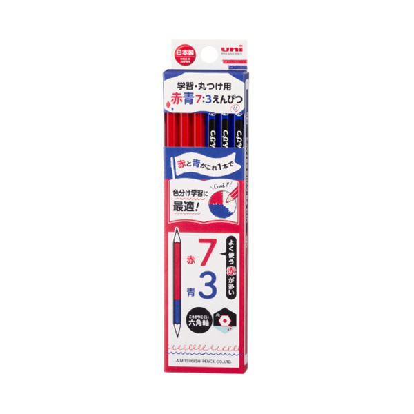 【楽天市場】【送料無料】(まとめ) 三菱鉛筆 uni学習･丸つけ用 赤青鉛筆7：3 KGMYAKAO73 1ダース(12本) [×5セット] おすすめ 人気 安い 激安 格安 おしゃれ 誕生日
