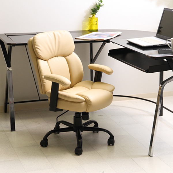 楽天市場】PUプレジデントチェアー マンチェスター[fbc] 幅60x奥行