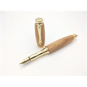 送料無料 銘木材 万年筆 文房具 日本製 中太字 文具 オフィス用品 ステーショナリー おすすめ 生活