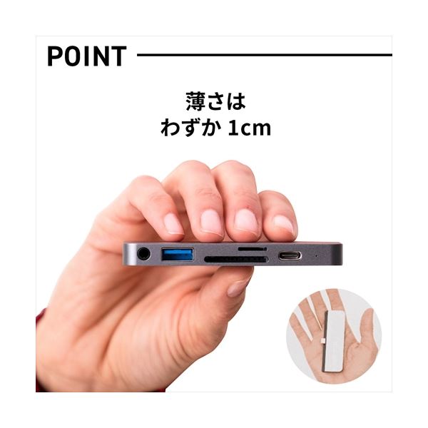 HYPERHyperDriveiPadPro専用6-in-1USB-CHubスペースグレーHP16177