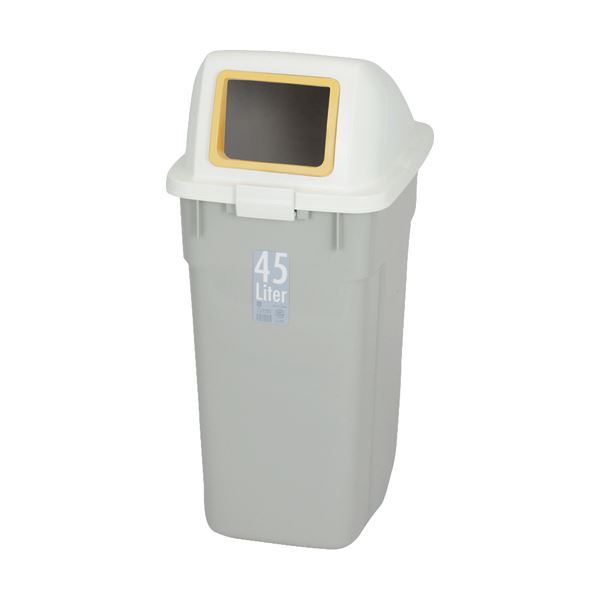 (まとめ)積水テクノ成型エコダスターフタ45L■1穴/イエローペットボトル他NDF41KY1個【×10セット】