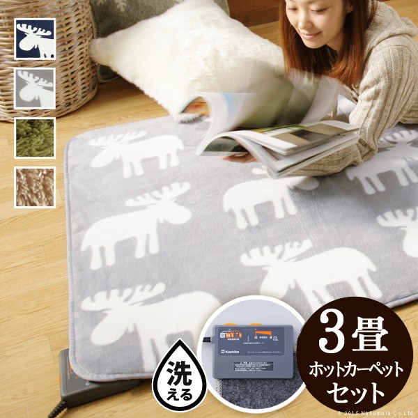 楽天市場】【ポイント20倍・送料無料】ホットカーペット カバー 電気