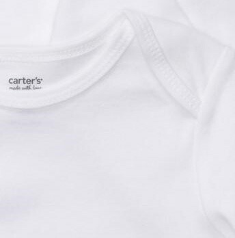 カーターズCarter's半袖ボディスーツ定番白男の子女の子男女兼用1枚バラ売り3m6m9m12m18m24m5060708010P06May14
