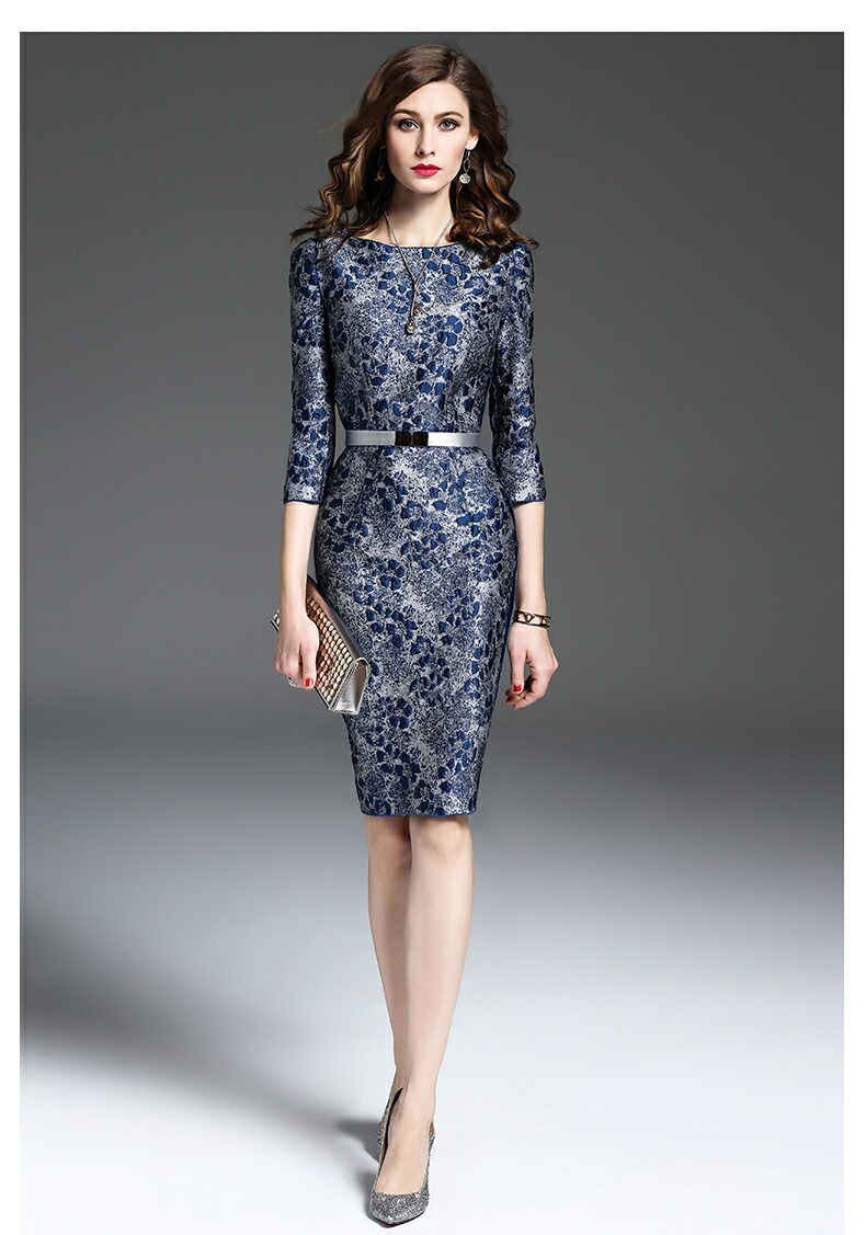 独創的 楽天市場 フォーマルドレス 結婚式 ミセス 親族 フォーマルワンピース 50代 60代 40代 30代 70代 大人 シニア ワンピース 袖あり タイト 叔母 タイトワンピース 七分袖 エレガント 大人 パーティードレス 大きいサイズ 膝丈 秋 冬 春 顔合わせ 母親 セミ