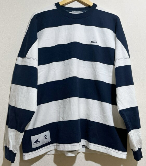 DESCENDANT ディセンダント ロンT バクプリ 日本製ブラウン サイズ3 DESCENDANT × BOUTIQUE CYLINDER TURTLE NECK BROWN（ディセンダ