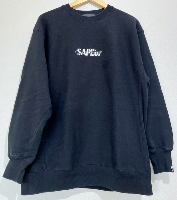 美品　SAPEur 千鳥格子柄　ロッドマン　crewneck サプール sapeur スウェット ロッドマン 千鳥格子 ハウンド