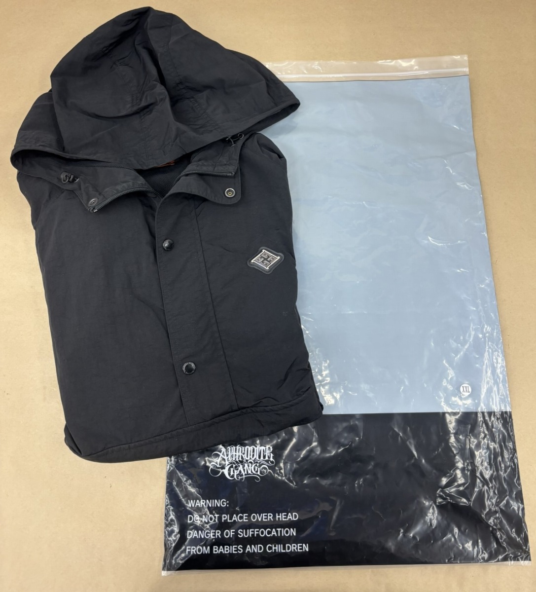 【貨物輸送無料】BUDSPOOL× GAKKIN 麻家紋 SIDE STRIPED NYLON ANORAK JACKET 大きさXXL 【未当て嵌める品】【003】