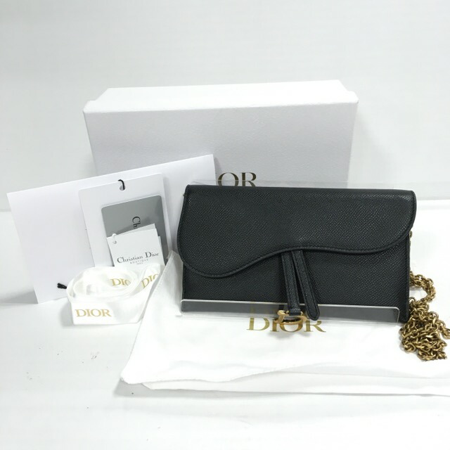Dior ロング サドル ウォレット 長財布 ショルダーバック Christian Dior クリスチャンディオール サドル チェーン