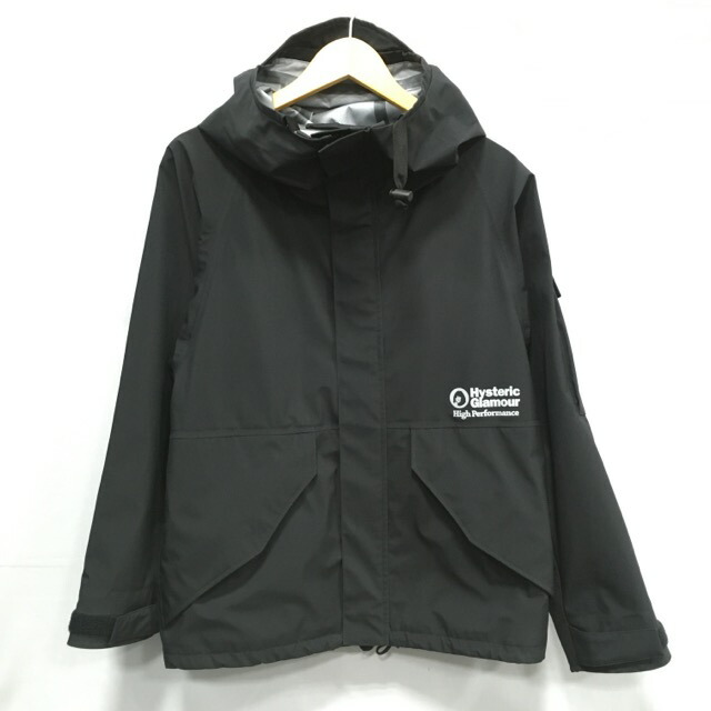 【送料無料】HYSTERIC GLAMOUR / ヒステリックグラマー CIRCLE GIRLミリタリー パーカ　22AW　PERTEX　ジャケット　アウター　メンズ　ブラック　size:M【中古】【006】