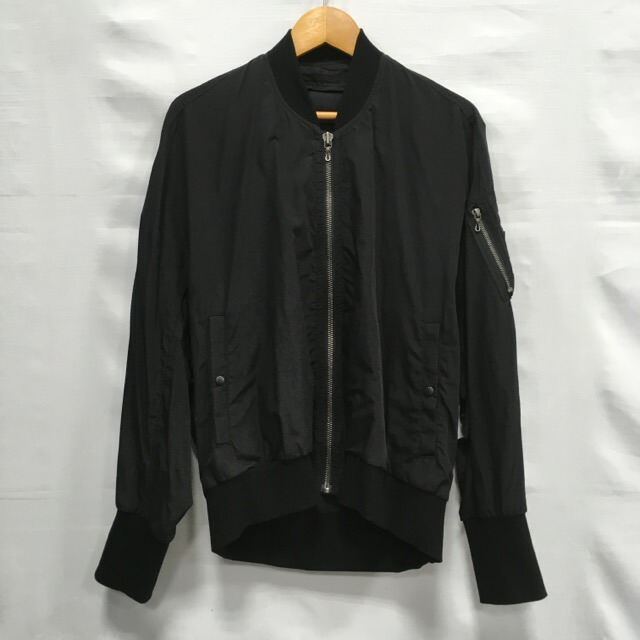 ユリウス　ナイロンジャケット　ブラック　2019プレスプリング　M JULIUS - 【25SS】ウール キュプラ ミドル丈 テーラードジャケット