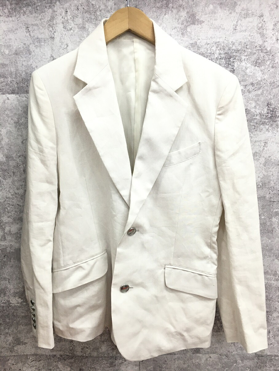 【送料無料】Sulvam CLASSIC SHORT JACKET リネン テーラードジャケット【中古】【004】