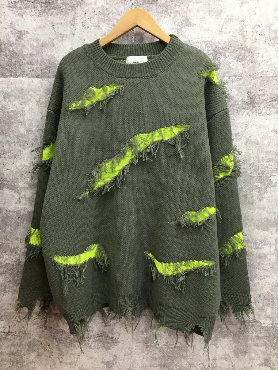 セーター WASHABLE SQUARE－SLIT PULLOVER