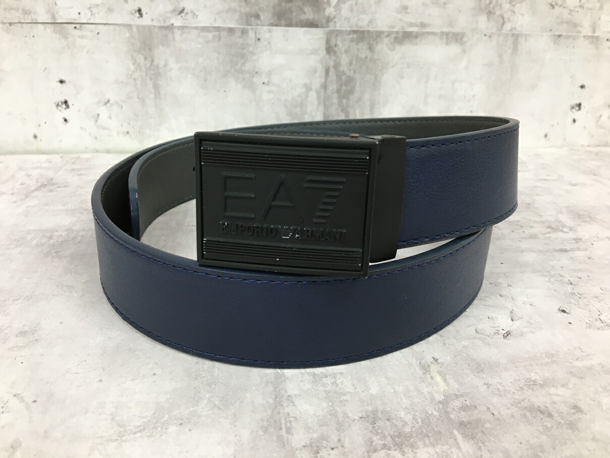 美品 ARMANI exchange アルマーニ ベルト 本革 レザー ブラック 素敵♡ARMANI EXCHANGE A/X ロゴ ブラックレザーベルト - メルカリ