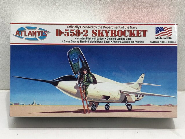 【送料無料】アトランティスモデル 1/54 スカイロケット ダグラス D-558-2 アメリカ海軍 新品 【中古】【007】116