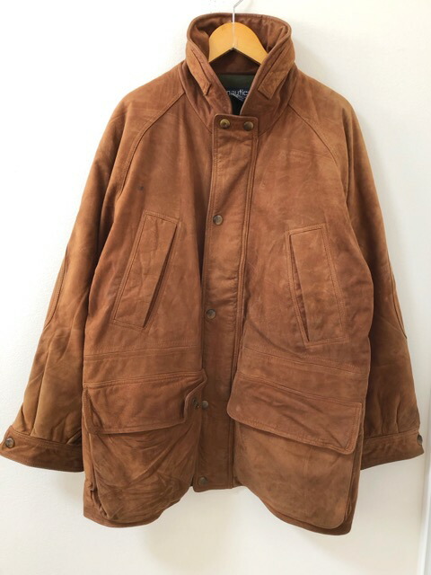 【送料無料】NAUTICA（ノーティカ）80's～90's 小文字タグ　スウェード　ブルゾン【中古】 【007】
