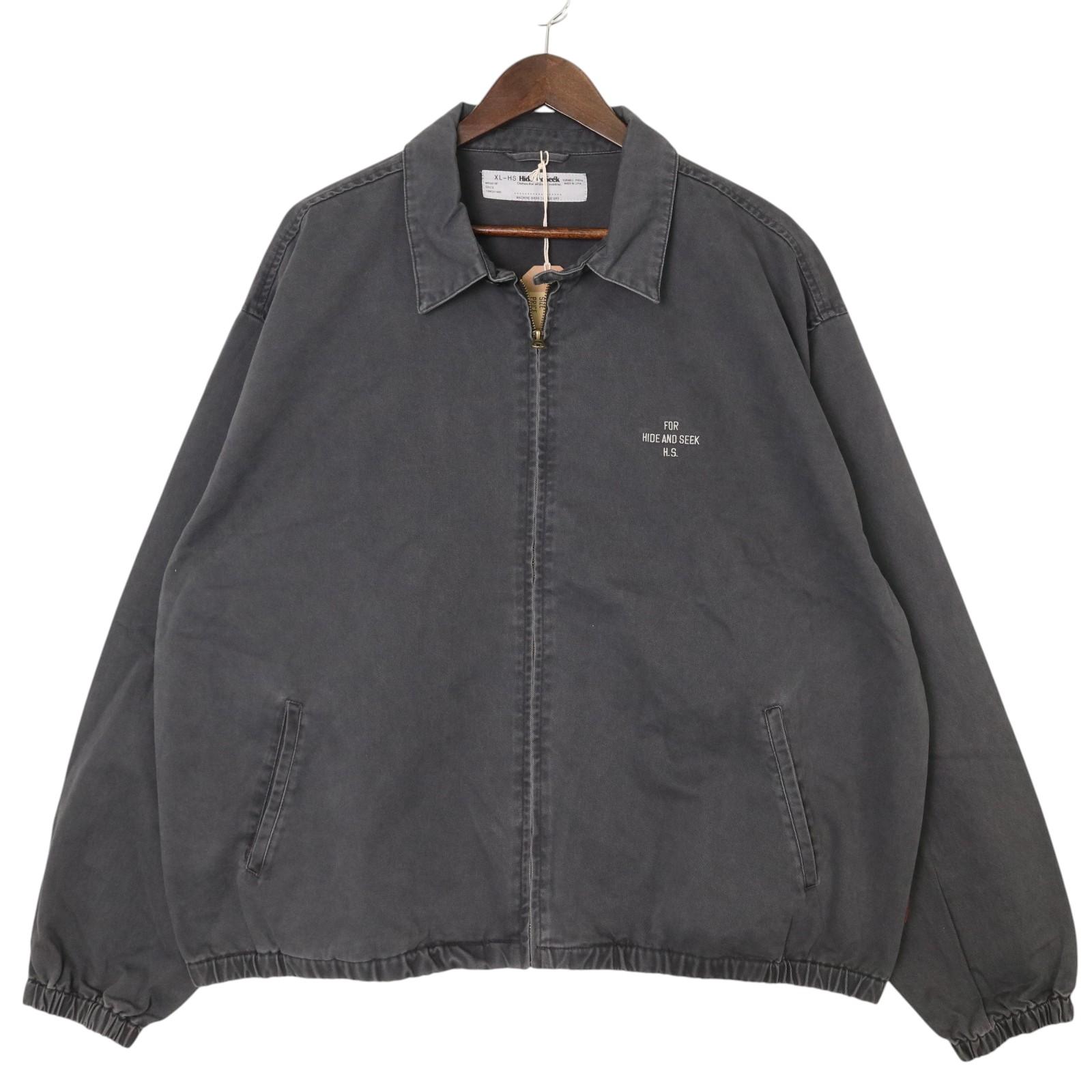 HideandSeek レッド ナイロンジャケット XL HIDE AND SEEK - NYLON ZIP JACKET (GRAY) / ナイロンジャケット