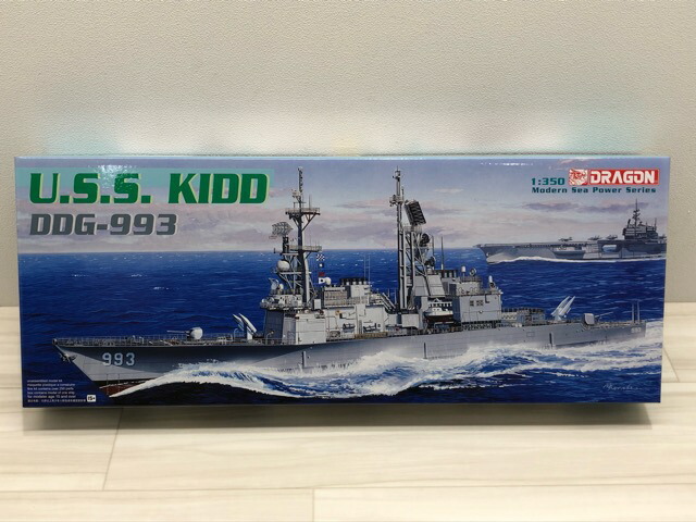 【送料無料】ドラゴン 1/350 アメリカ海軍 ミサイル駆逐艦 U.S.S. キッド DDG-993 新品 【中古】【007】116