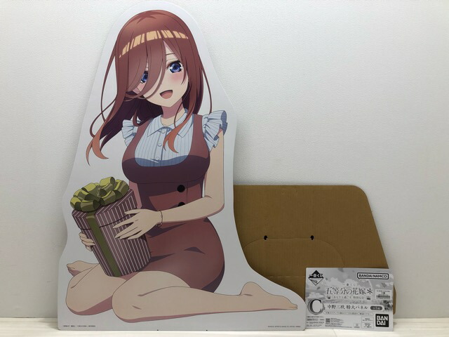 【送料無料】五等分の花嫁 C賞 中野三玖 特大パネル 未使用 【中古】【007】081