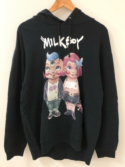 楽天市場】【中古】 MILKBOY / BRICK 半袖パーカー ミルクボーイ