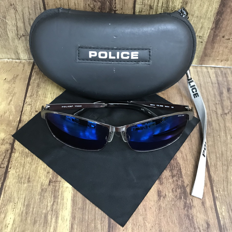 楽天市場】ポリス POLICE サングラス S8800J ガンメタ グレー