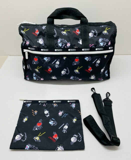 【送料無料】BT21 レスポートサック ボストンバッグ ポーチ 【中古】【007】145