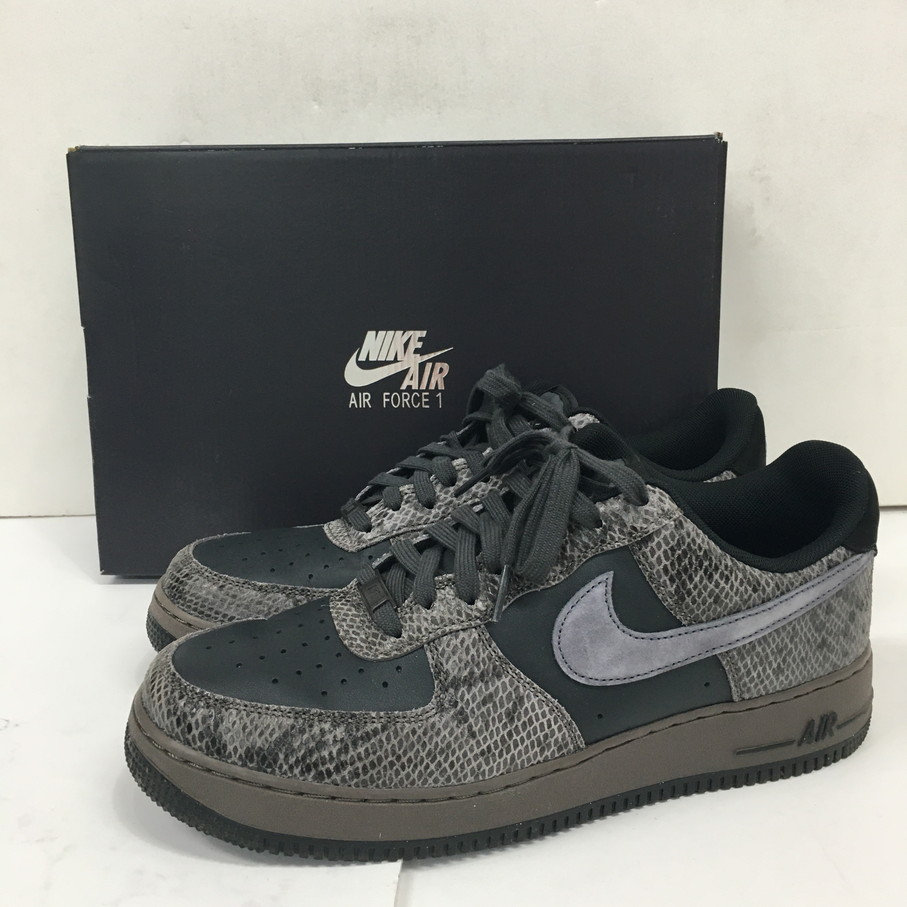 【送料無料】NIKE AIR FORCE 1 07 LV8 BLACK SNAKE ナイキ エア フォース 1 07 LV8 ブラック スネーク【中古】【004】