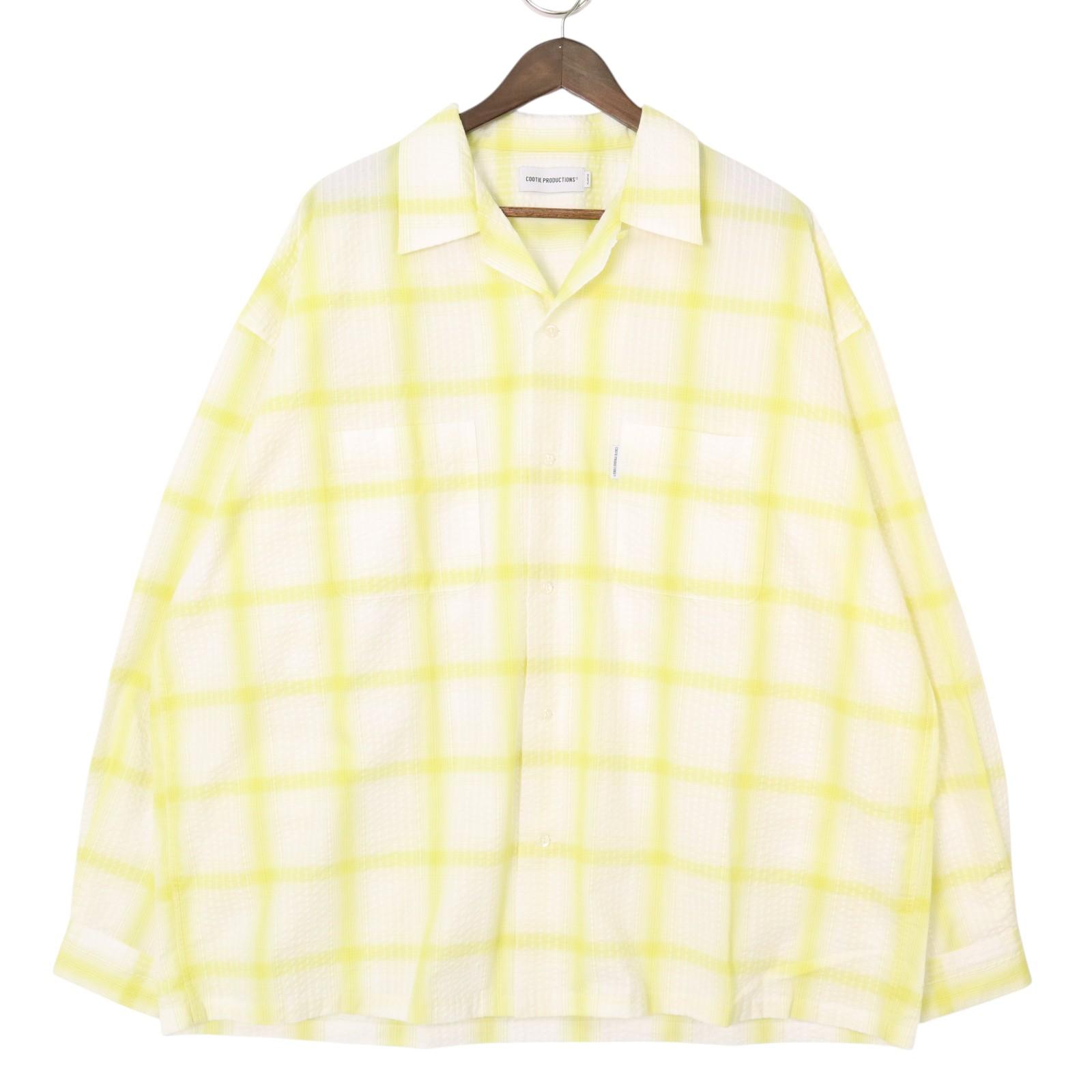 【送料無料】COOTIE/クーティー CTE-25S409 T/C Sucker Ombre Check L/S Shirt シアサッカー オンブレチェック 長袖シャツ 【中古】【008】225