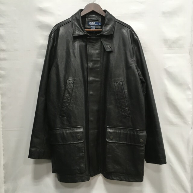 POLO RALPH LAUREN レザー ジャケット ブルゾン ビンテージ L 至高のレザー【POLO RALPH LAUREN/ポロ・ラルフローレン】より