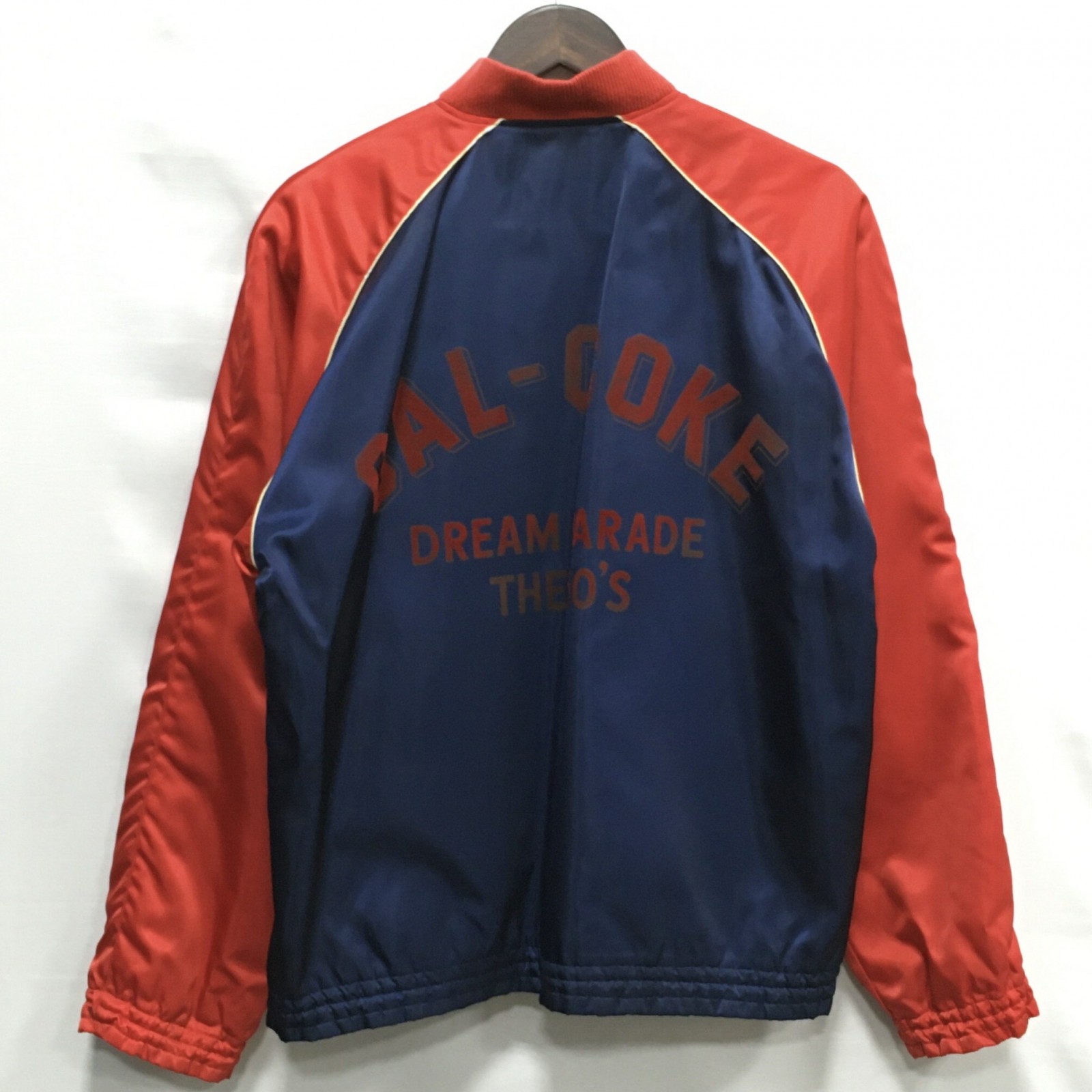 【送料無料】Cal Coke / カルコーク 当時物 スタッフ ジャンパー　ブルゾン　メンズ　レッド×ネイビー　size:不明【中古】【006】