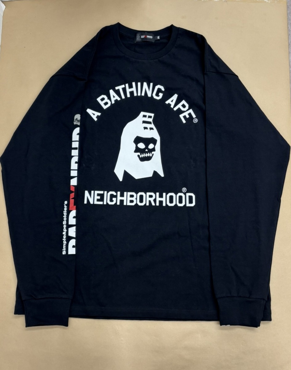 楽天市場】A BATHING APE 25ss NEIGHBORHOOD L/S TEE SIZE-L ア