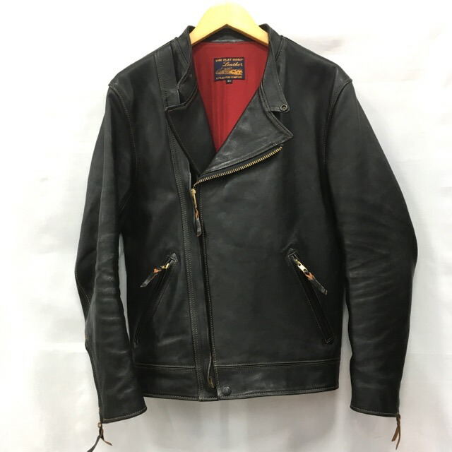 フラッドヘッド　ホースハイド(馬革)シングルライダース　サイズ38 HORSEHIDE SINGLE LEATHER JACKET | THE FLAT HEAD