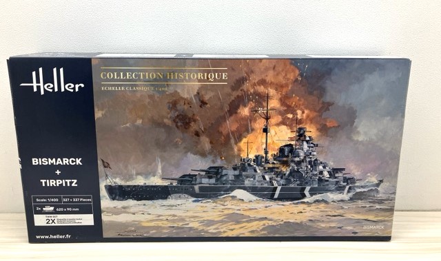 【送料無料】エレール 1/400 WW.II ドイツ軍 戦艦ビスマルク & テルピッツ 2艦セット 未開封 【中古】【007】116