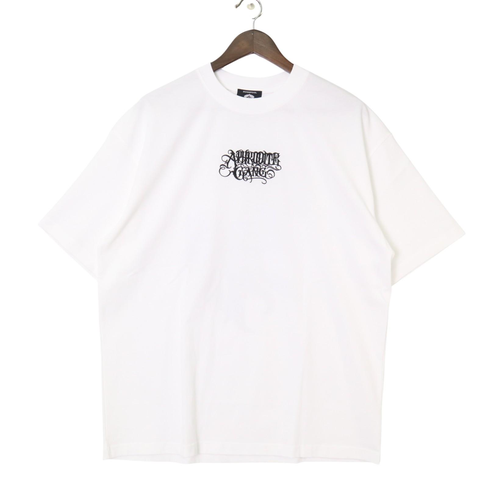【送料無料】GAKKIN × BUDSPOOL 白墨狐 CLASSIC LOGO EMBROIDERY S/S Tee 半袖Tシャツ 【中古】【008】223