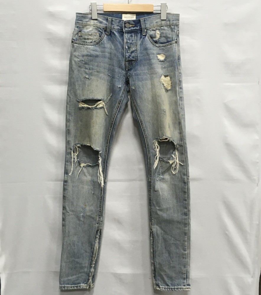楽天市場】FEAR OF GOD 4TH SELVEDGE DENIM VINTAGE フィアオブゴッド